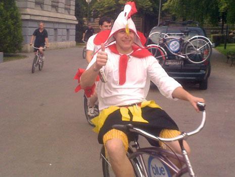 Be a stag on a bike